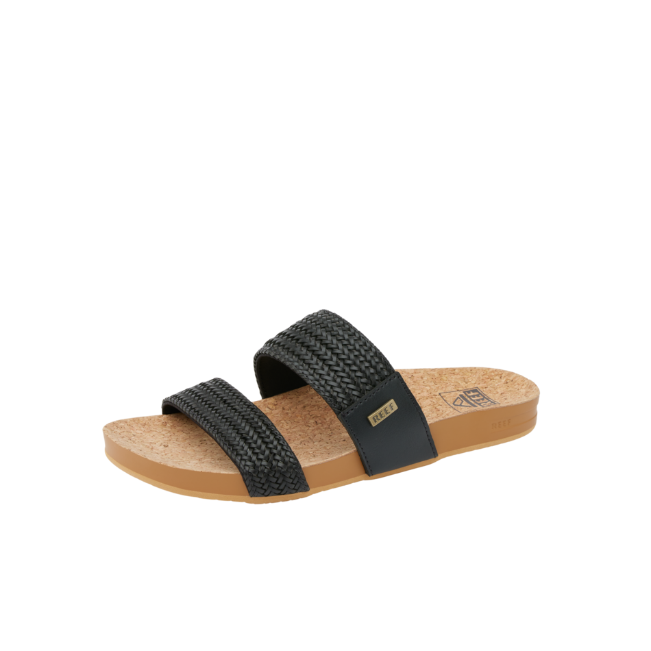 REEF Vista Braid II Sandal-Black/Cork