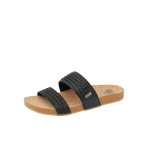 REEF Vista Braid II Sandal-Black/Cork