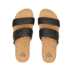 REEF Vista Braid II Sandal-Black/Cork