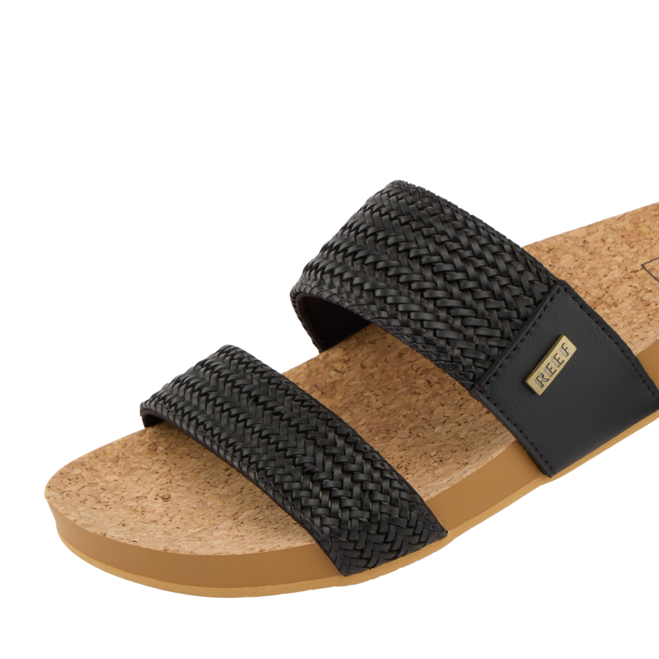 REEF Vista Braid II Sandal-Black/Cork