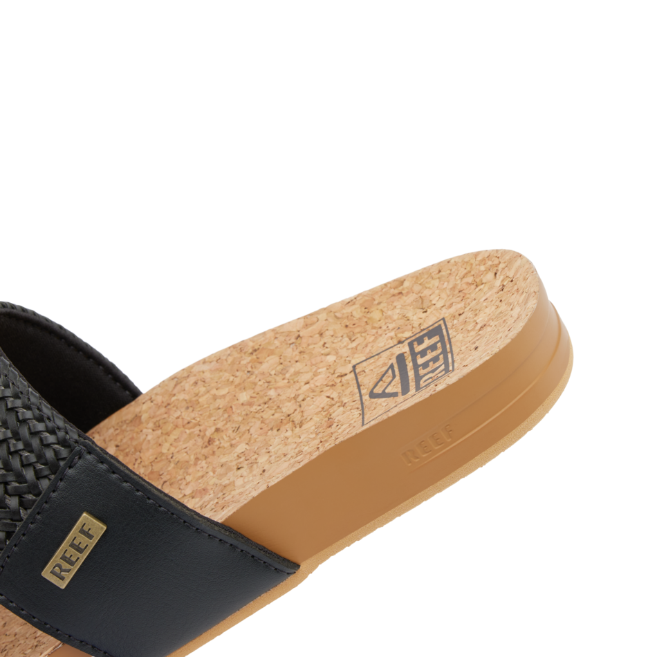 REEF Vista Braid II Sandal-Black/Cork