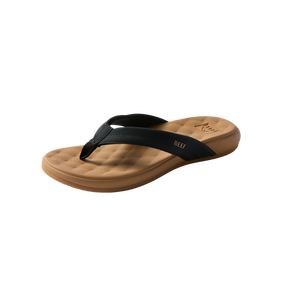 REEF Cushion Melody Sandal-Black/Tan