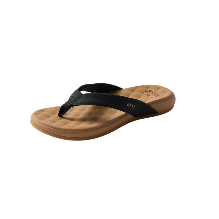 REEF Cushion Melody Sandal-Black/Tan
