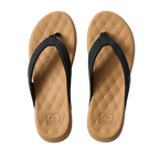 REEF Cushion Melody Sandal-Black/Tan