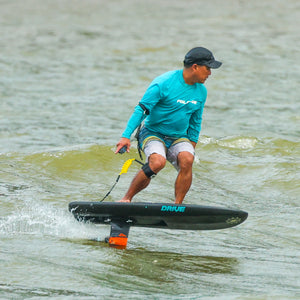 Kaohi Inviz Hybrid Calf Leash-Black-3.5' + 20" x 7mm