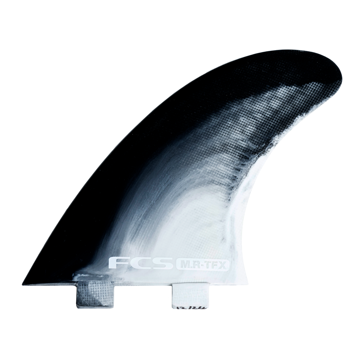 FCS MR PC Twin +1 Fin Set-Black/White Swirl-Medium/Large