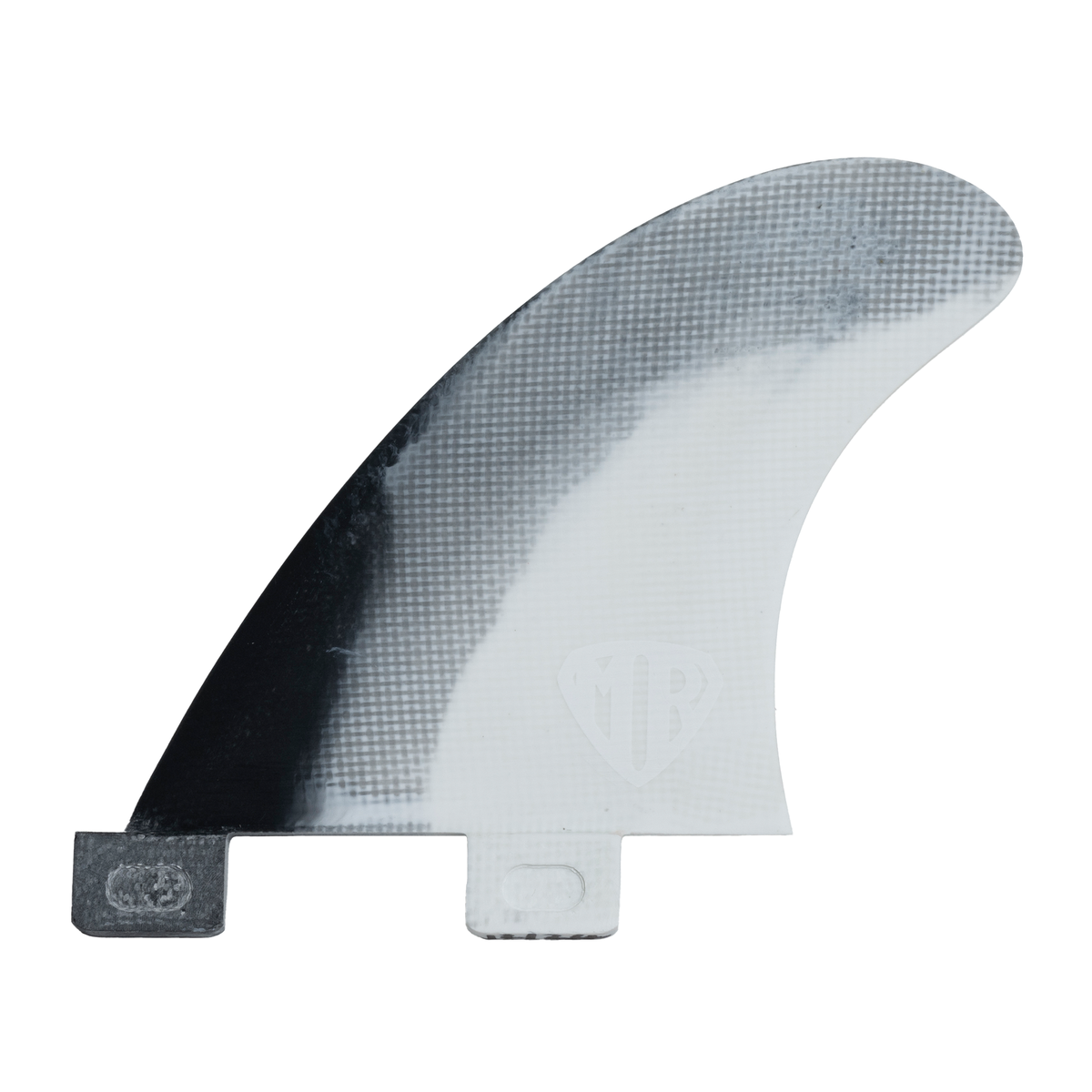 FCS MR PC Twin +1 Fin Set-Black/White Swirl-Medium/Large