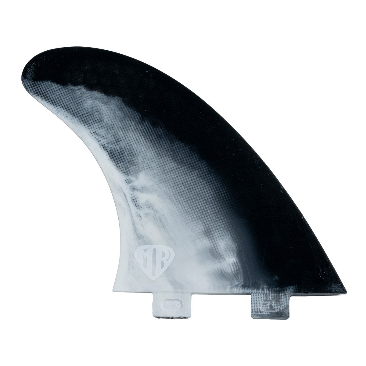 FCS MR PC Twin +1 Fin Set-Black/White Swirl-Medium/Large