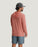Free Fly Bamboo Shade Hooded Sun Shirt-Heather Red Clay