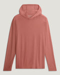 Free Fly Bamboo Shade Hooded Sun Shirt-Heather Red Clay