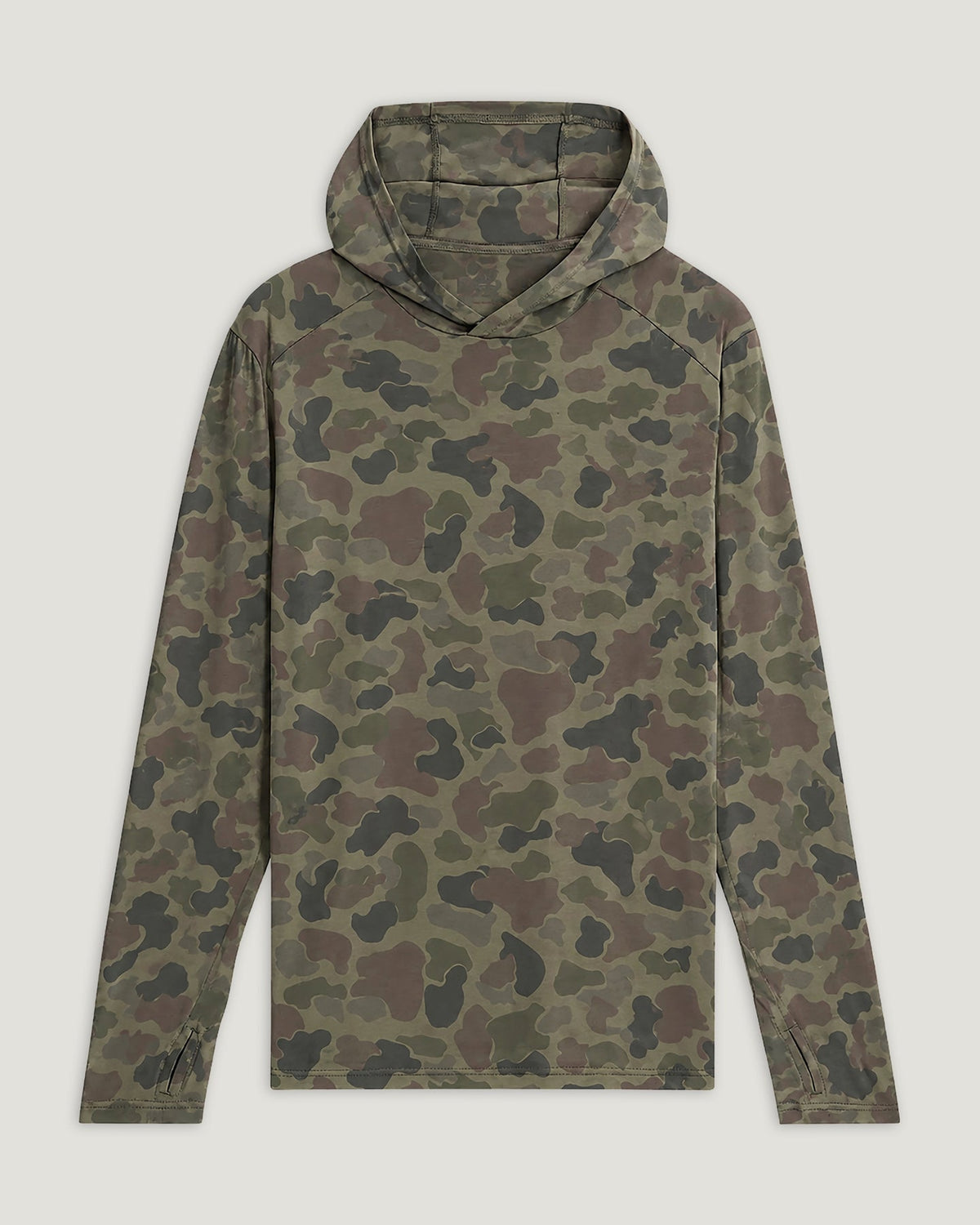 Free Fly Bamboo Shade Hooded Sweatshirt-Vintage Camo Oil Green