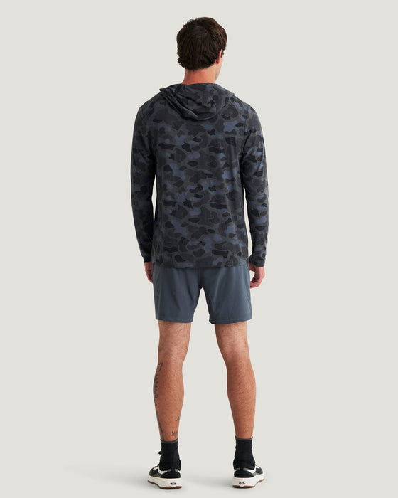 Free Fly Bamboo Shade Hooded Sweatshirt-Vintage Camo Black