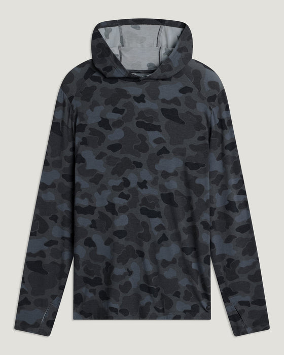 Free Fly Bamboo Shade Hooded Sweatshirt-Vintage Camo Black