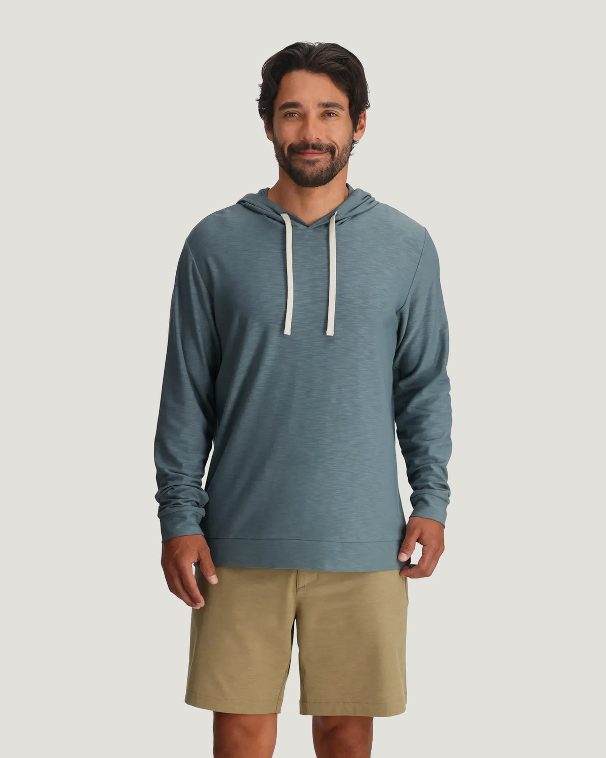 Free Fly Bamboo Slub Hoodie II L/S Shirt-Stormy Sea