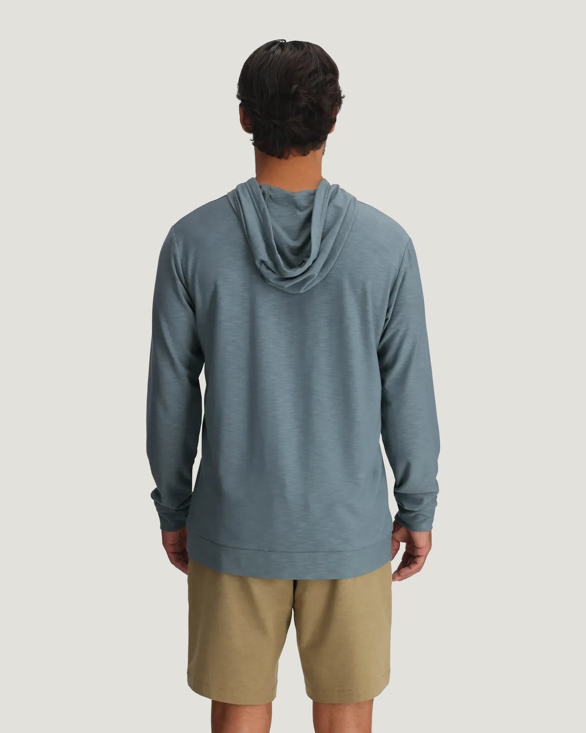Free Fly Bamboo Slub Hoodie II L/S Shirt-Stormy Sea