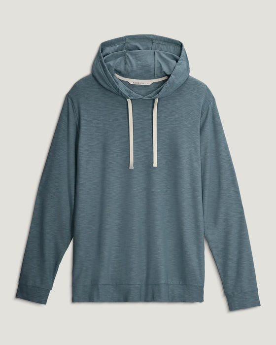 Free Fly Bamboo Slub Hoodie II L/S Shirt-Stormy Sea