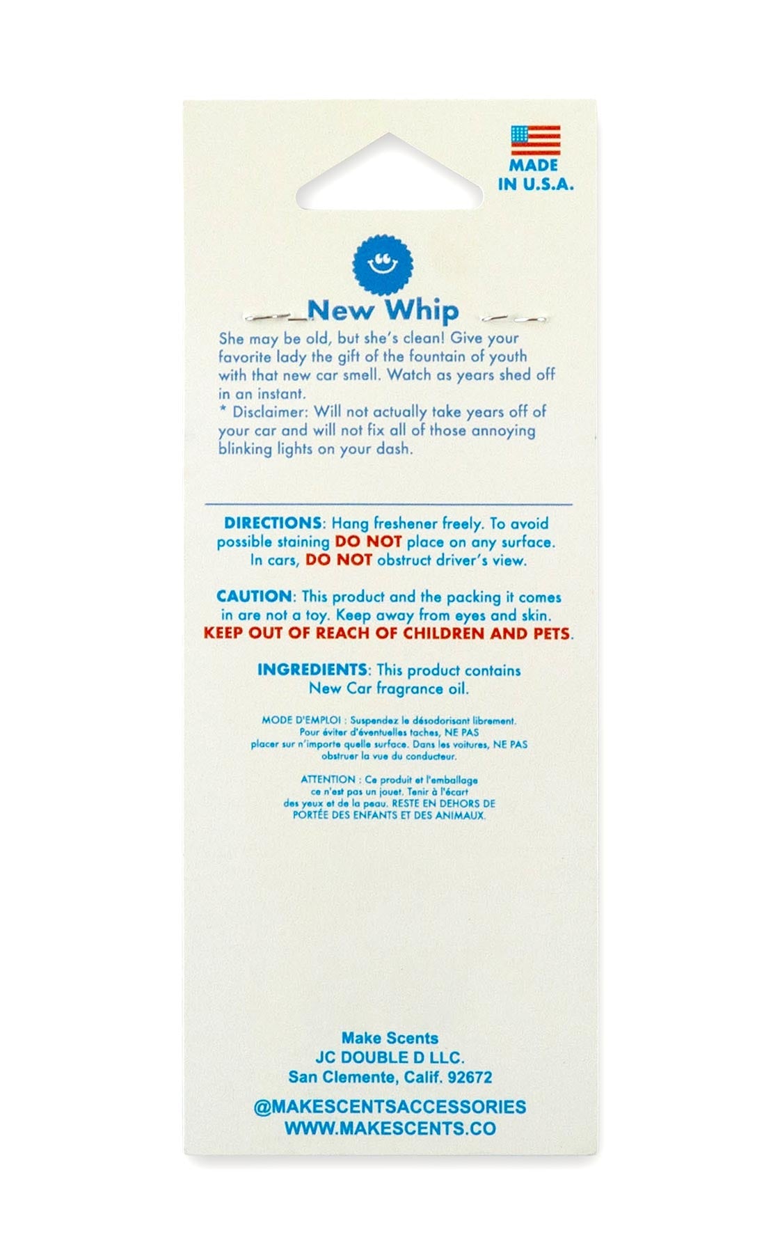 Make Scents Easy Air Freshener-New Whip