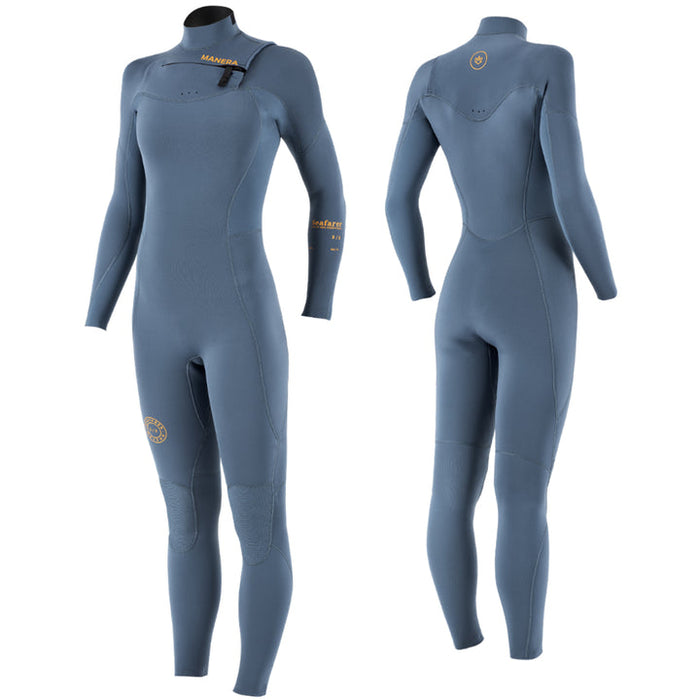 Manera Wmn's Seafarer 3/2 FZ Wetsuit-Pewter