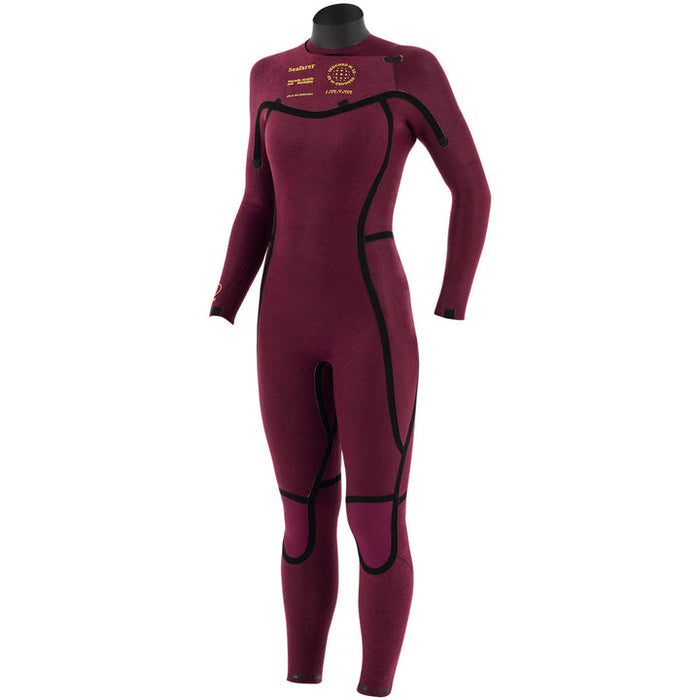 Manera Wmn's Seafarer 4/3 FZ Wetsuit-Pewter