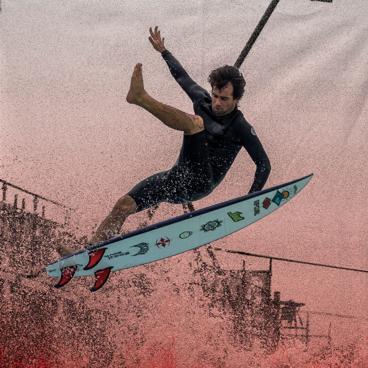 FCS II MH PC AirCore Tri Fin Set-Code Red