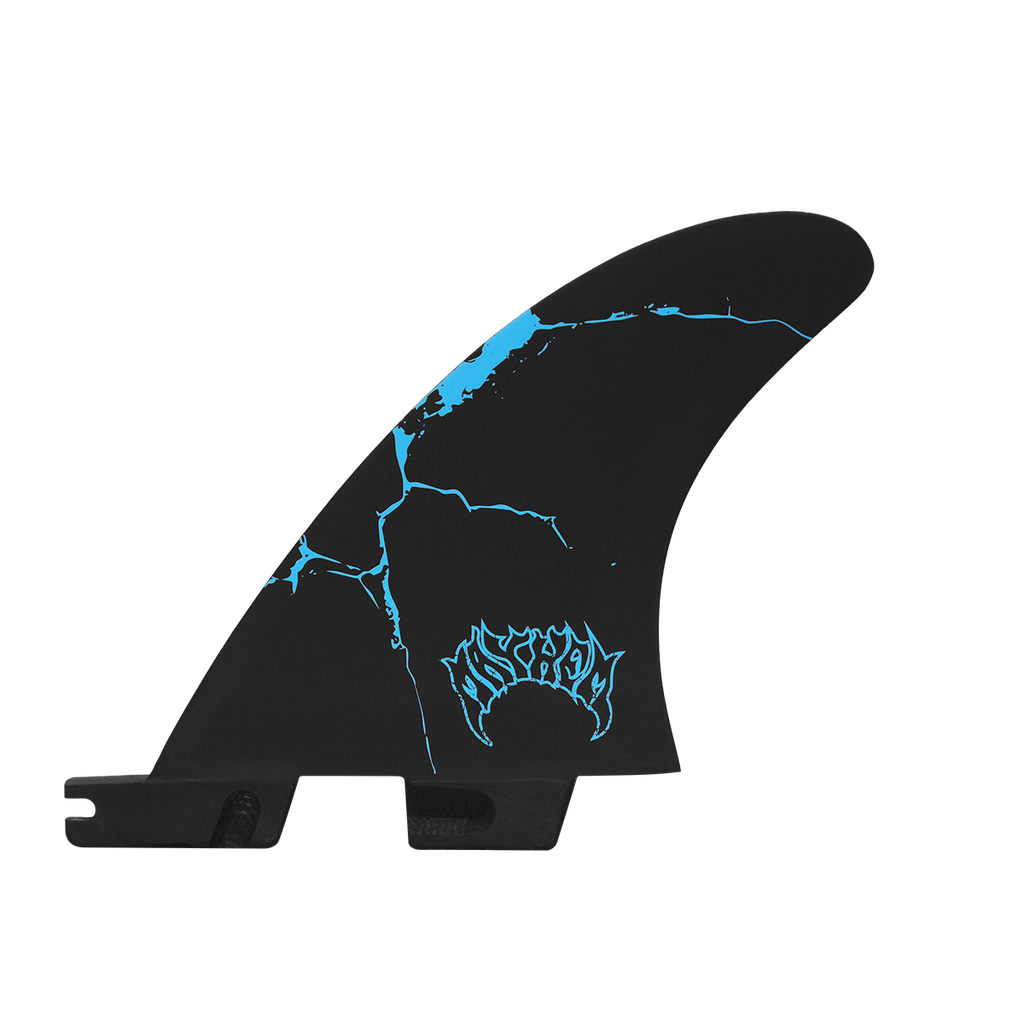 FCS II Mayhem Driver PC Quad Rear Fin Set-Blue-Large