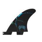 FCS II Mayhem Driver PC Quad Rear Fin Set-Blue-Large