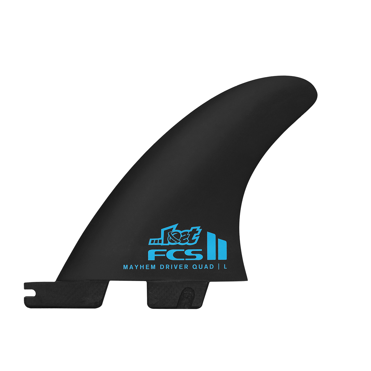 FCS II Mayhem Driver PC Quad Rear Fin Set-Blue-Large