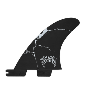 FCS II Mayhem Driver PC Quad Rear Fin Set-White-Medium