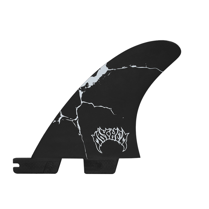 FCS II Mayhem Driver PC Quad Rear Fin Set-White-Medium