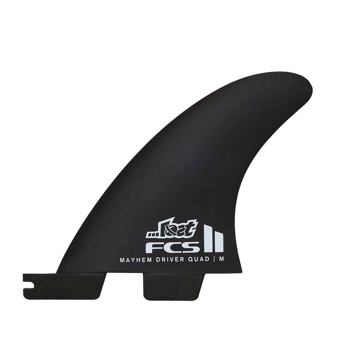 FCS II Mayhem Driver PC Quad Rear Fin Set-White-Medium