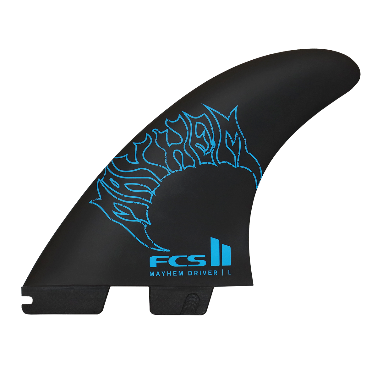 FCS II Mayhem Driver PC Tri Fin Set-Blue-Large