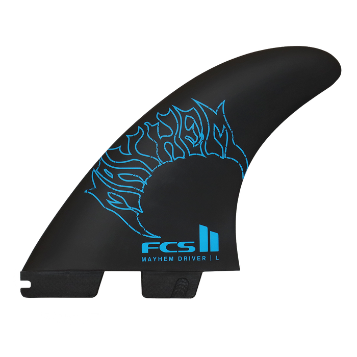 FCS II Mayhem Driver PC Tri Fin Set-Blue-Large