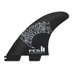 FCS II Mayhem Driver PC Tri Fin Set-White-Medium