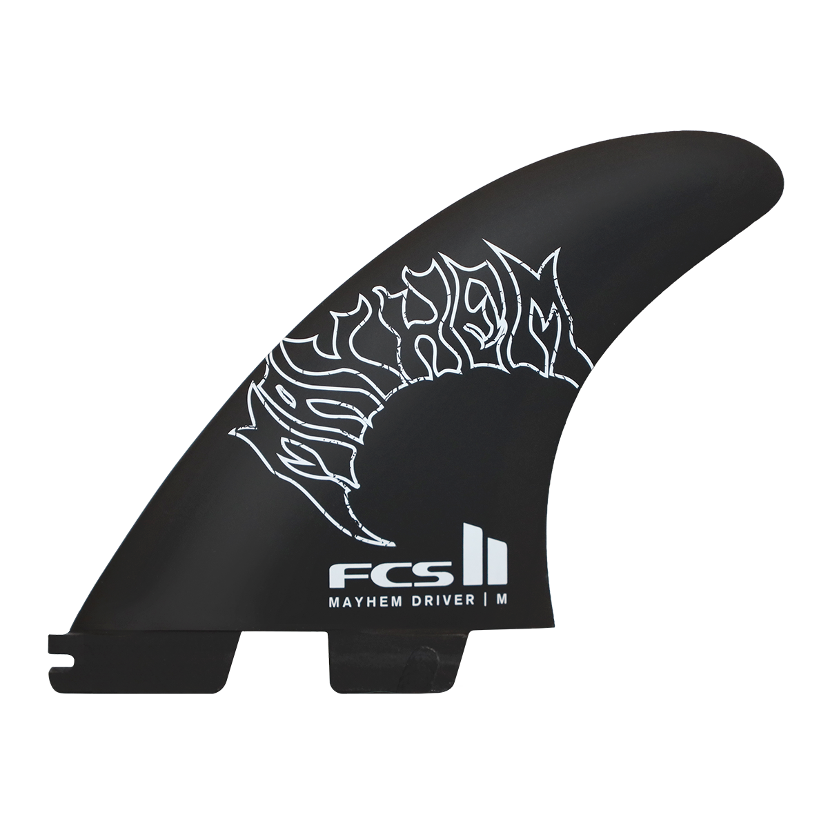 FCS II Mayhem Driver PC Tri Fin Set-White-Medium