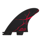 FCS II Mayhem Driver PC Tri Fin Set-Red-Small