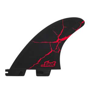 FCS II Mayhem Driver PC Tri Fin Set-Red-Small— Alternate View