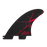 FCS II Mayhem Driver PC Tri Fin Set-Red-Small