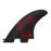 FCS II Mayhem Driver PC Tri Fin Set-Red-Small