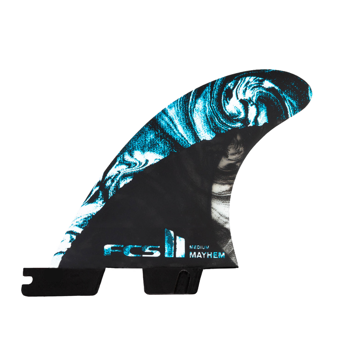 FCS II Mayhem PC Quad Rear Fin Set-Blue-Medium