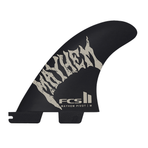 FCS II Mayhem Pivot PC Tri Fin Set-Sand-Medium