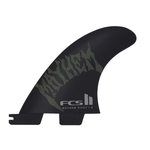 FCS II Mayhem Pivot PC Tri Fin Set-Moss-Small