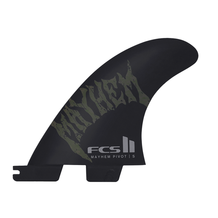 FCS II Mayhem Pivot PC Tri Fin Set-Moss-Small