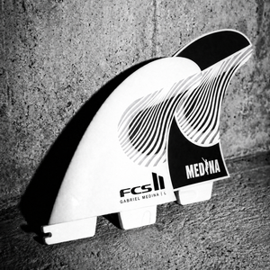 FCS II Gabriel Medina PC Tri Fin Set-Black/White-X-Large— Alternate View