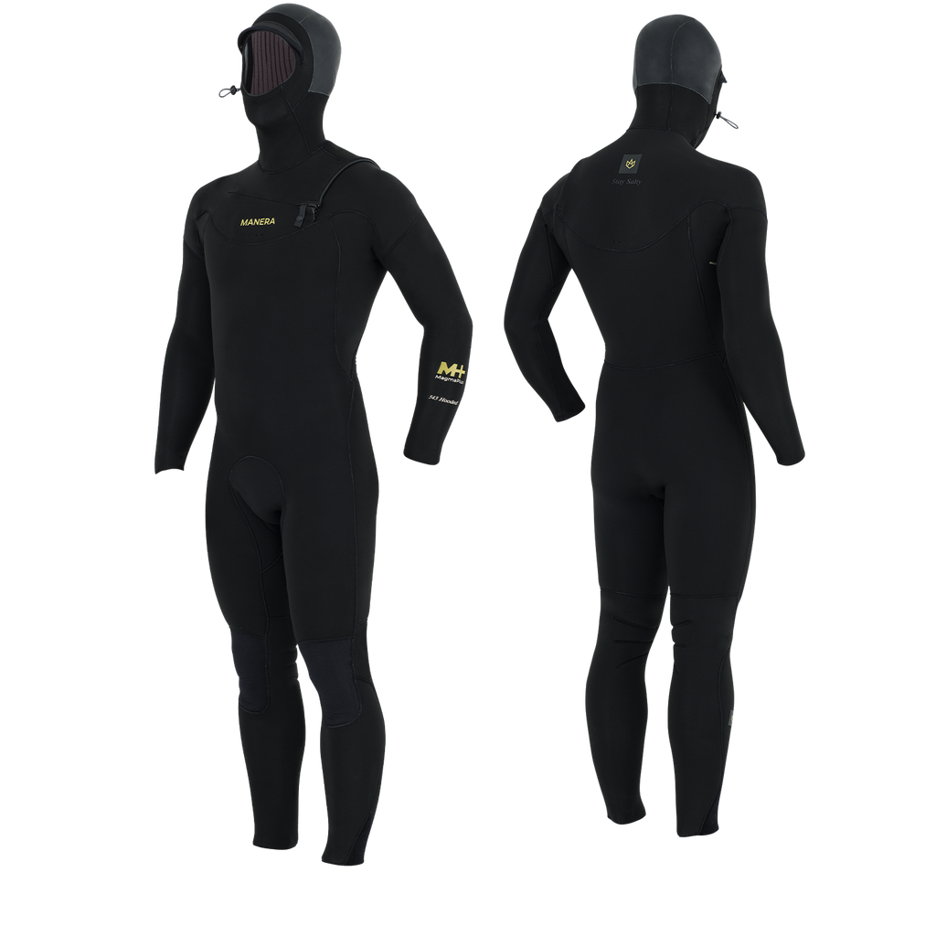 Manera Magma Hooded 5/4/3 FZ Wetsuit-Black