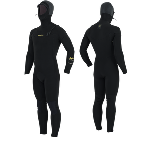 Manera Magma Hooded 5/4/3 FZ Wetsuit-Black