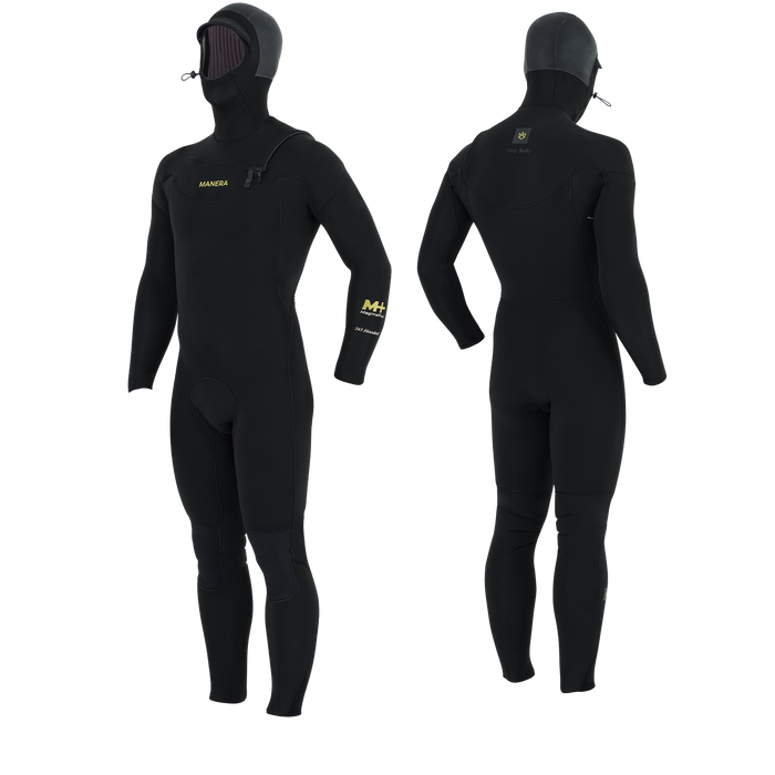 Manera Magma Hooded 5/4/3 FZ Wetsuit-Black