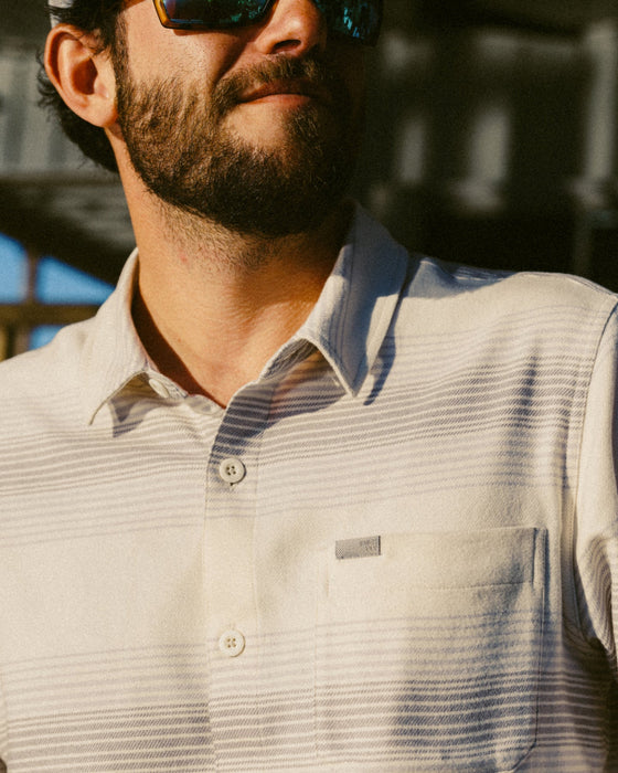 Free Fly Seawool Flannel L/S Shirt-Ombre Stripe Birch