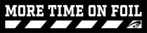 REAL More Time On Foil Bumper Sticker-Black