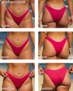 Honey Swim Cheeky Bottom-Mullberry Ribbed
