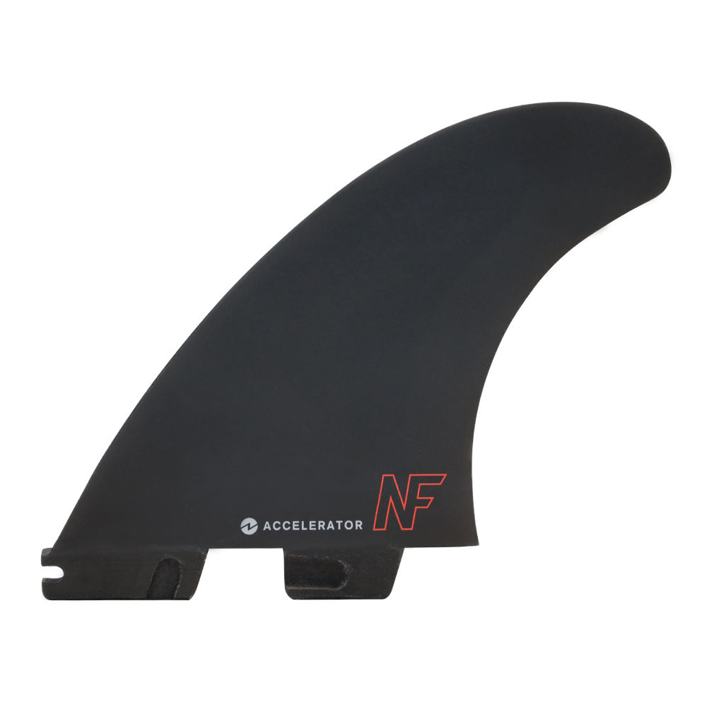 FCS II Nathan Florence PC Tri Fin Set-Red Bolt-Large